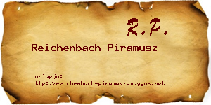 Reichenbach Piramusz névjegykártya